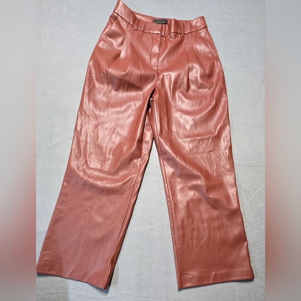 House of Harlow 1960 Pleather Pants EUC Size 4 - 29 Waist - 26 Inseam